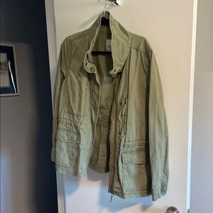 Madewell Women’s Olive Green Utility Jacket, Size Large